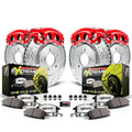 Power Stop 2009 Audi A3 Front & Rear Z26 Street Warrior Brake Kit w/Calipers