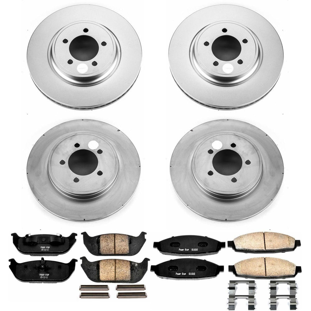 Power Stop 03-05 Lincoln Aviator Front & Rear Z17 Evolution Geomet Coated Brake Kit