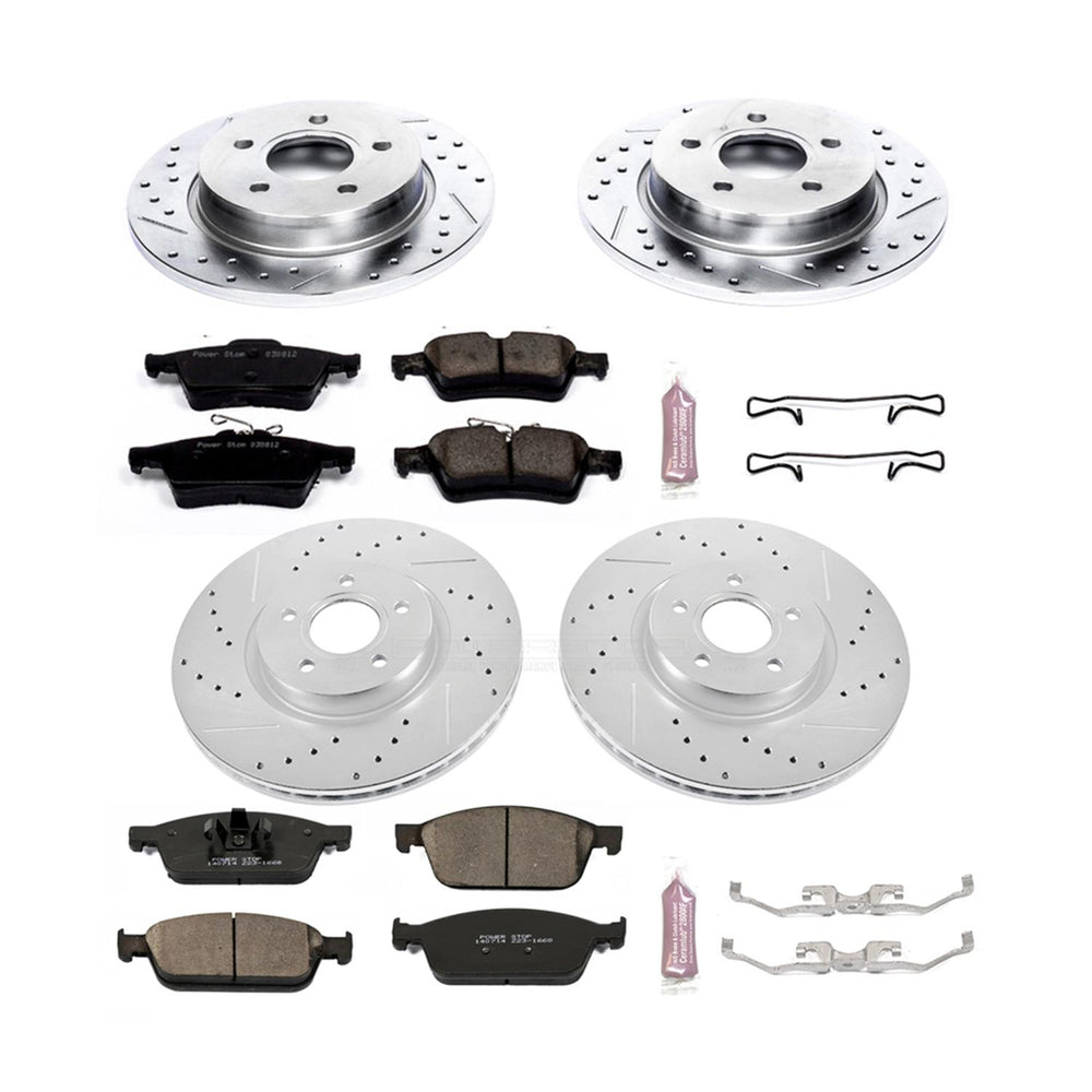 Power Stop 13-14 Ford Focus Front & Rear Z23 Evolution Sport Brake Kit