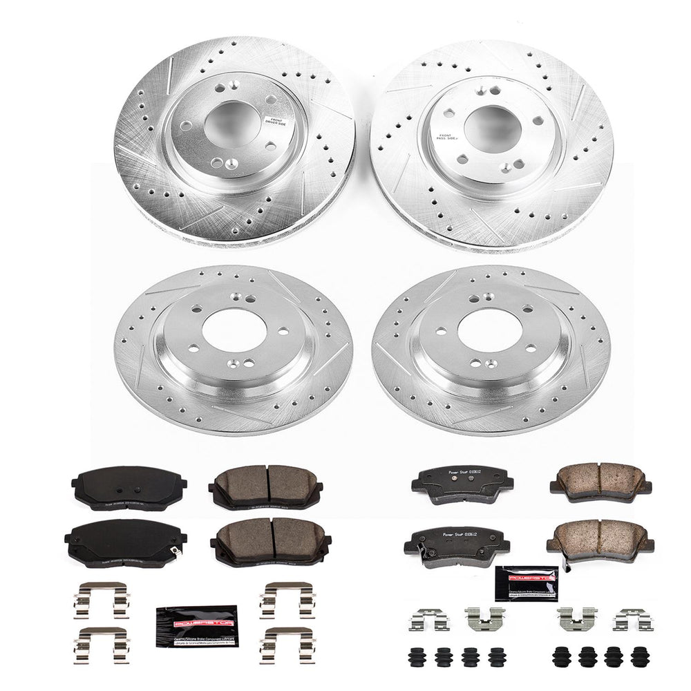 Power Stop 2017 Kia Optima Front & Rear Z23 Evolution Sport Brake Kit