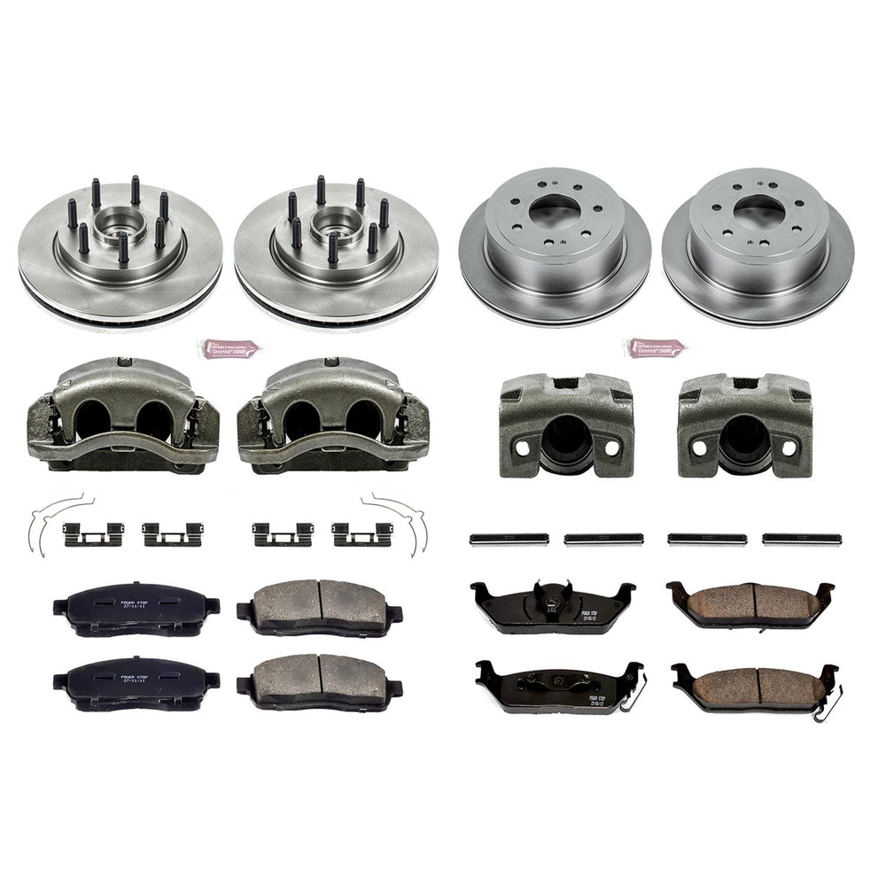Power Stop 04-08 Ford F-150 Autospecialty Kit w/ Calipers - Front and Rear