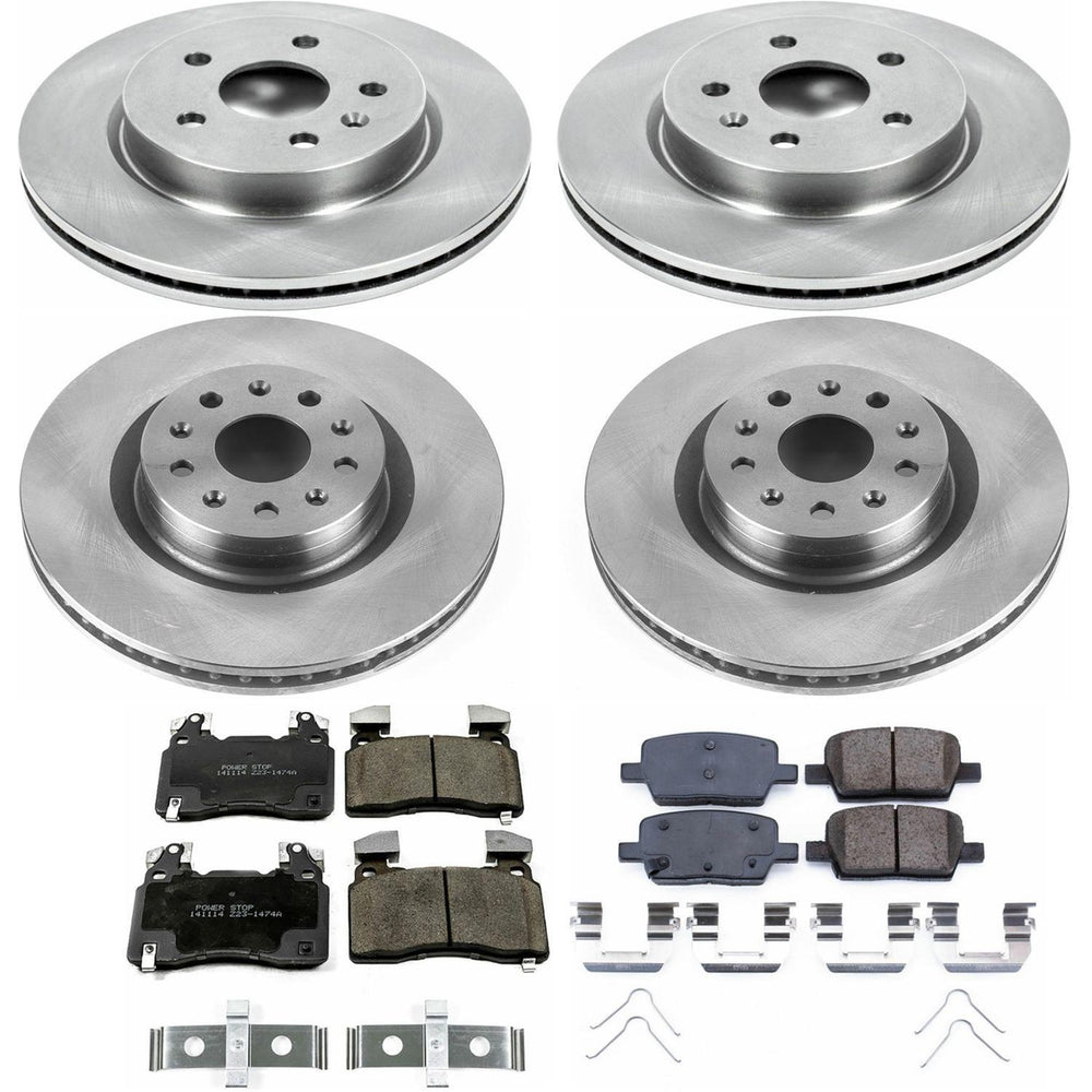 Power Stop 16-18 Cadillac CT6 Front & Rear Autospecialty Brake Kit