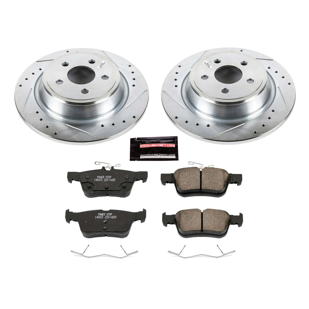 Power Stop 17-19 Lincoln MKZ Front & Rear Z23 Evolution Sport Brake Kit w/Calipers
