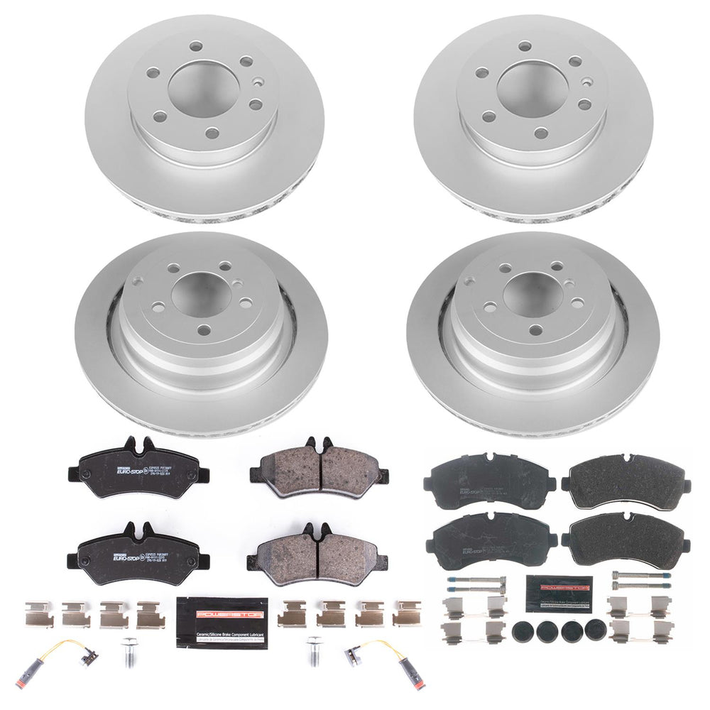 Power Stop 10-18 Freightliner Sprinter 3500 Front & Rear Euro-Stop Brake Kit