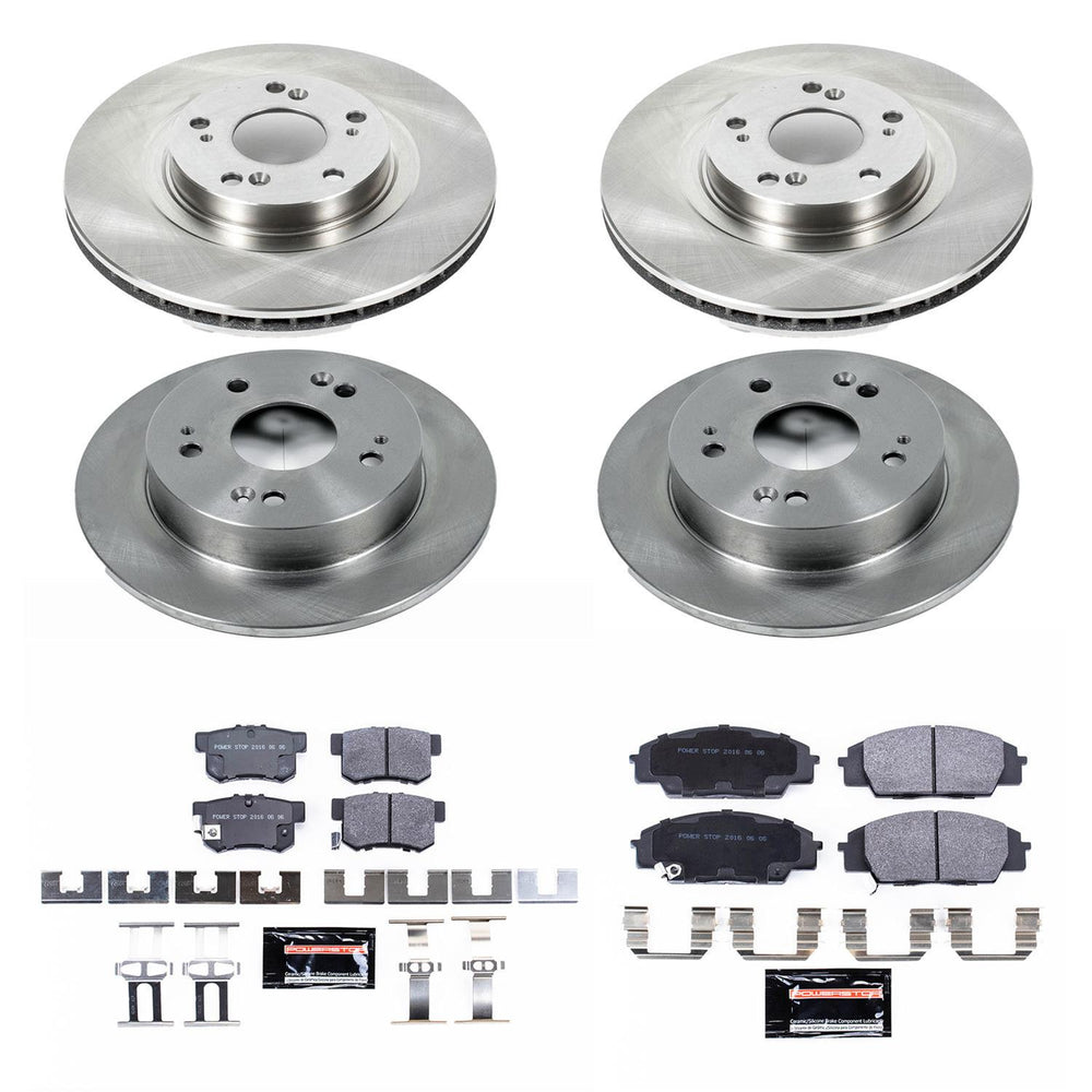 Power Stop 06-11 Honda Civic Front & Rear Track Day SPEC Brake Kit