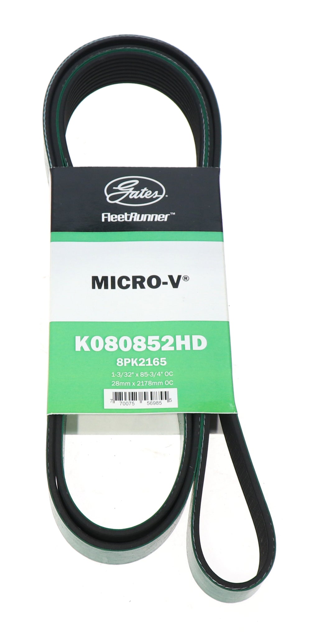Gates Fleet Runner Micro-V Belts - 8 Ribs - 85.23in Length
