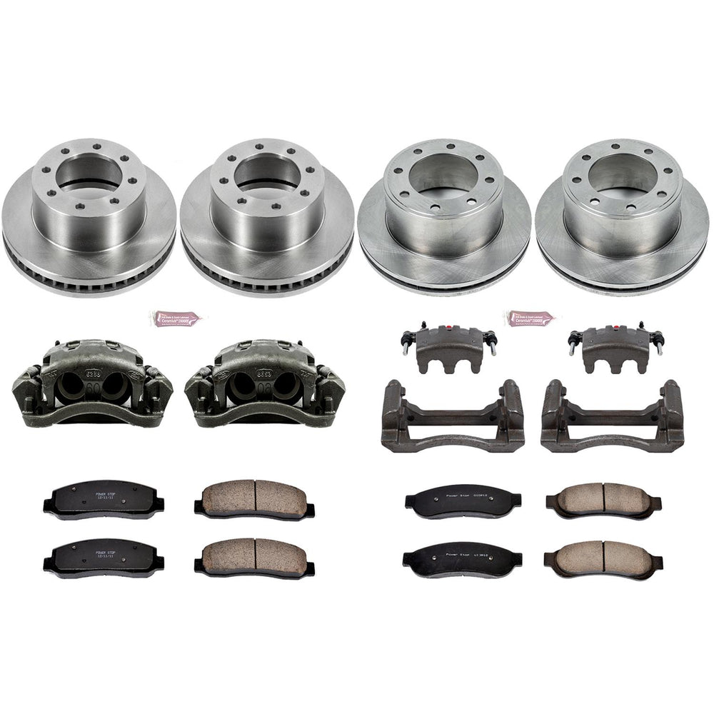 Power Stop 09-10 Ford F-250 Super Duty Front & Rear Autospecialty Brake Kit w/Calipers