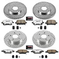 Power Stop 04-08 Chevrolet Malibu Front & Rear Z26 Street Warrior Brake Kit