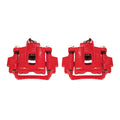 Power Stop 03-09 Toyota 4Runner Rear Red Calipers w/Brackets - Pair