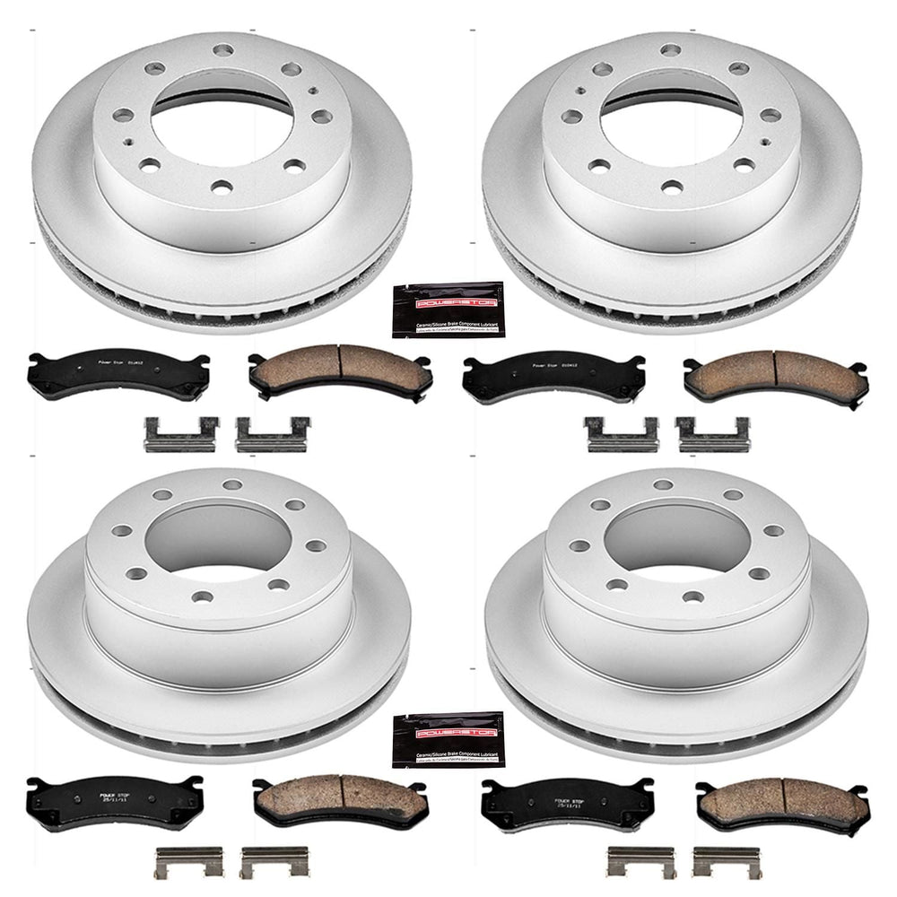 Power Stop 02-04 Chevrolet Avalanche 2500 Front & Rear Z17 Evolution Geomet Coated Brake Kit
