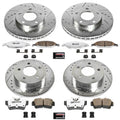 Power Stop 99-04 Ford Mustang Front & Rear Z26 Street Warrior Brake Kit