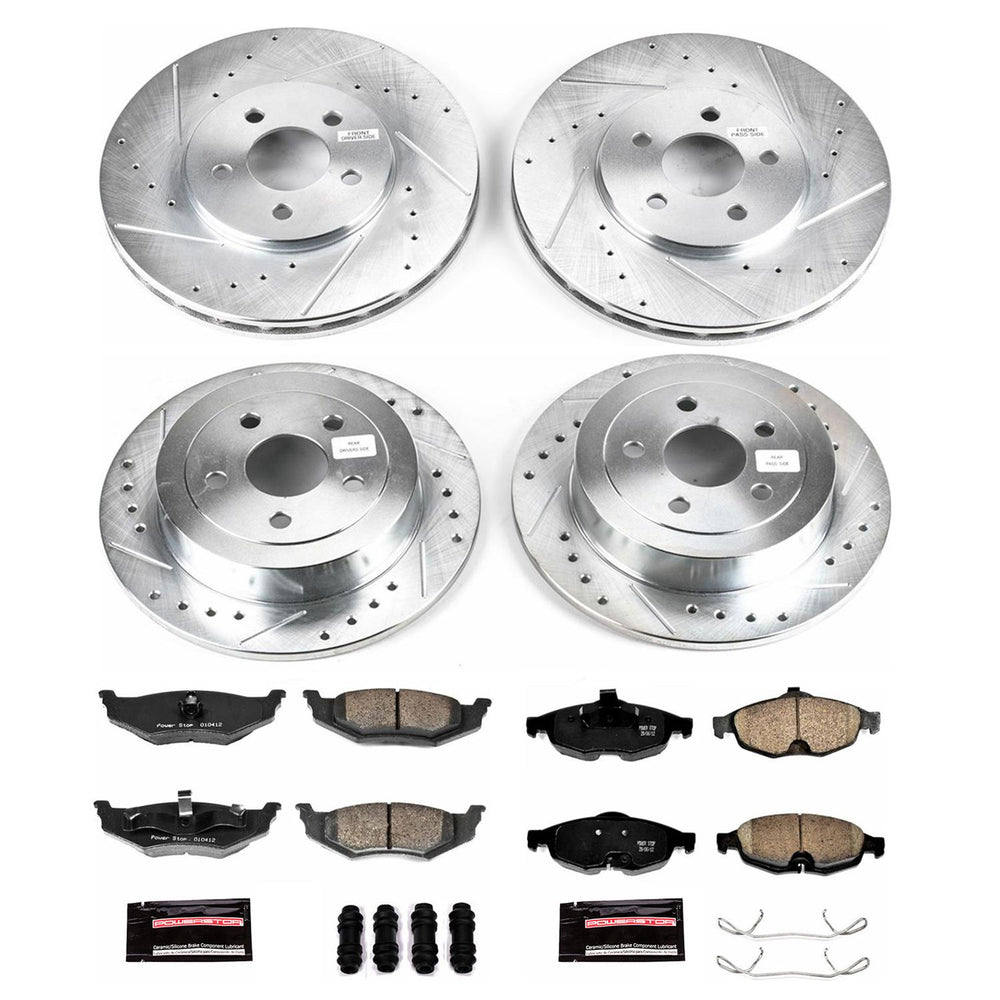 Power Stop 01-06 Chrysler Sebring Front & Rear Z23 Evolution Sport Brake Kit