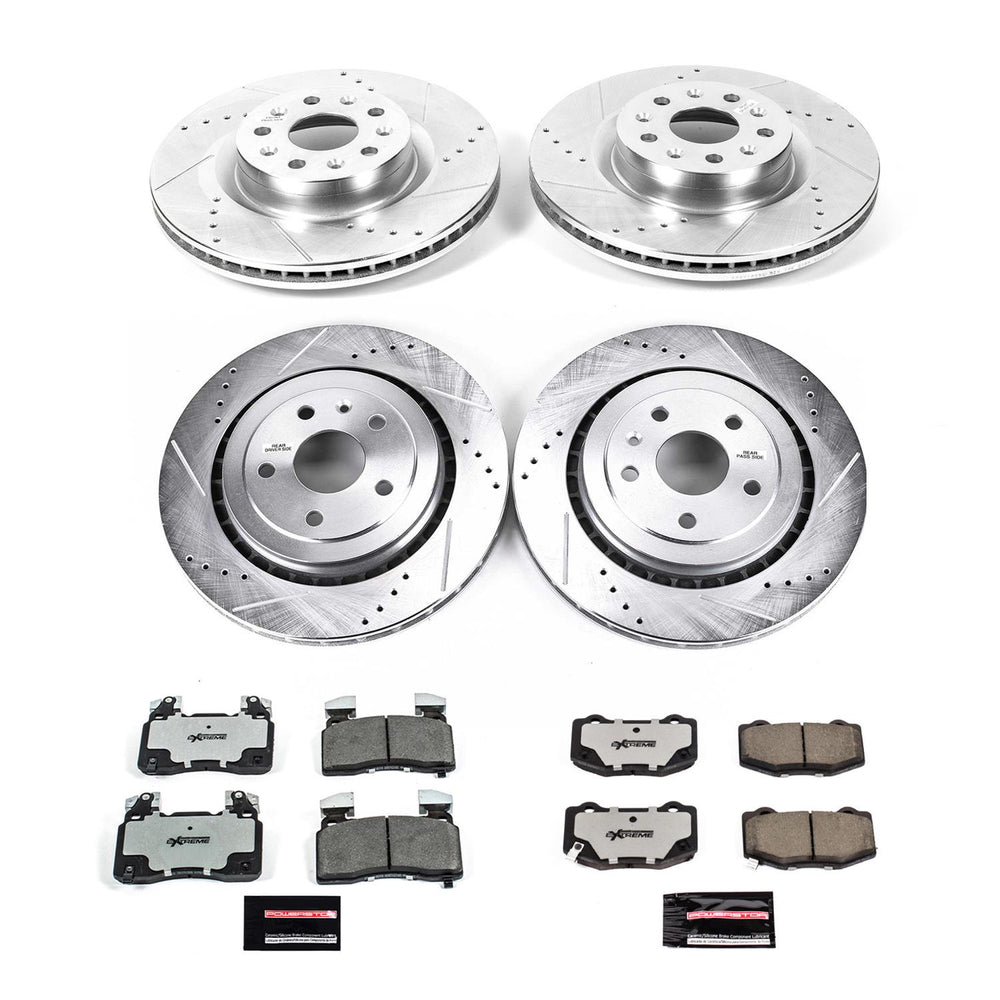 Power Stop 16-19 Chevrolet Camaro Front & Rear Z26 Street Warrior Brake Kit