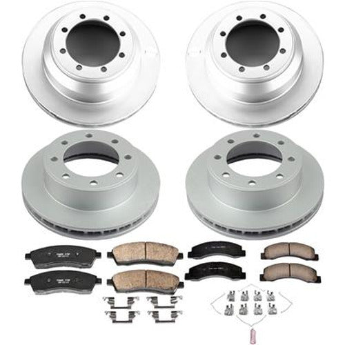 Power Stop 99-04 Ford F-350 Super Duty Front & Rear Z17 Evolution Geomet Coated Brake Kit