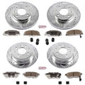 Power Stop 92-95 Honda Civic Front & Rear Z26 Street Warrior Brake Kit
