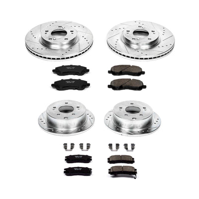 Power Stop 06-12 Mitsubishi Eclipse Front & Rear Z23 Evolution Sport Brake Kit