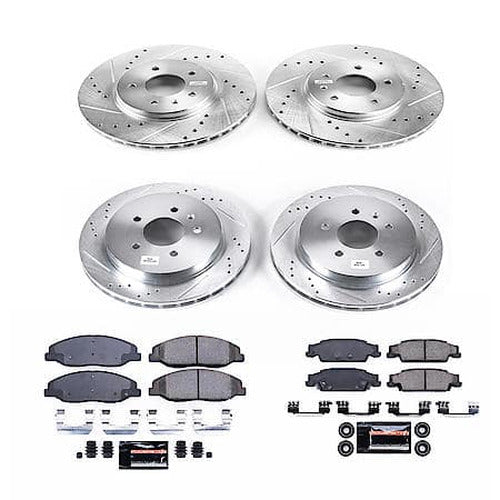 Power Stop 09-11 Cadillac STS Front & Rear Z23 Evolution Sport Brake Kit