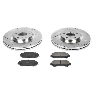 Power Stop 2018 Nissan Maxima Front & Rear Z23 Evolution Sport Brake Kit