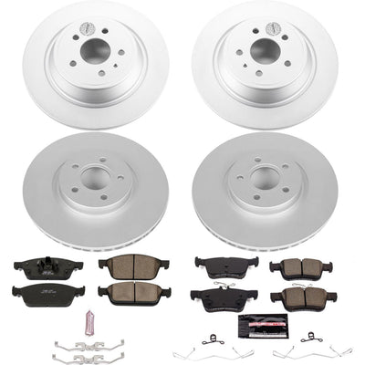 Power Stop 17-19 Ford Escape Front & Rear Z23 Evolution Sport Coated Brake Kit