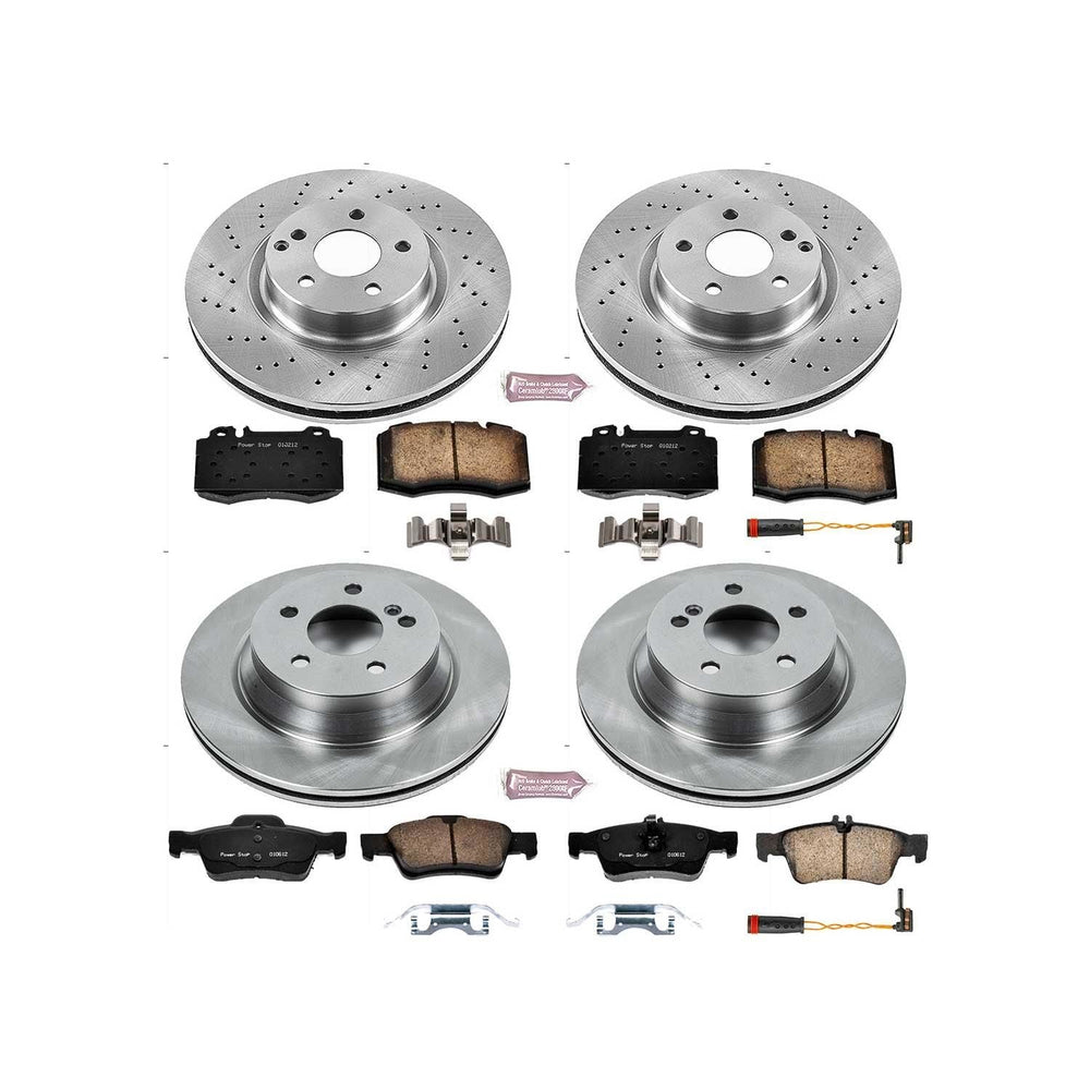 Power Stop 07-09 Mercedes-Benz E550 Front & Rear Autospecialty Brake Kit
