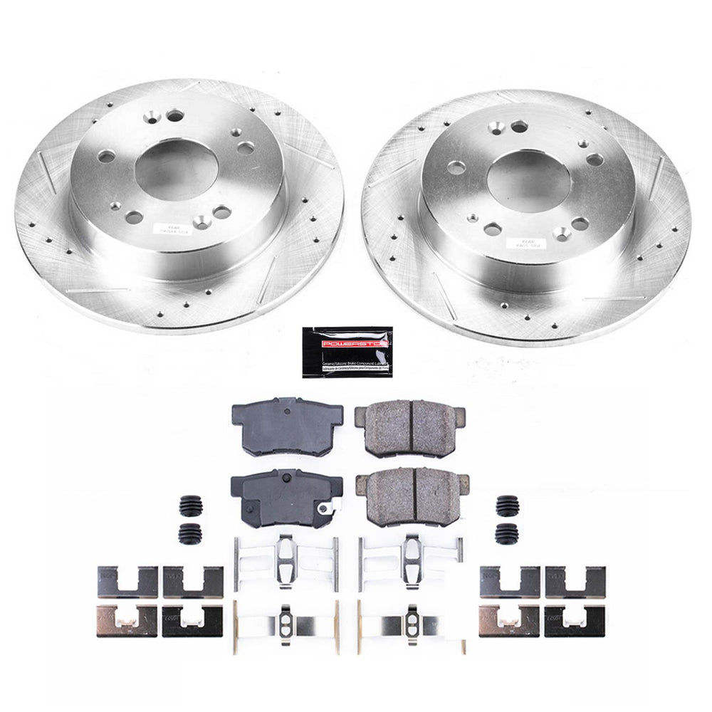 Power Stop 13-15 Acura ILX Rear Z23 Evolution Sport Brake Kit w/Calipers
