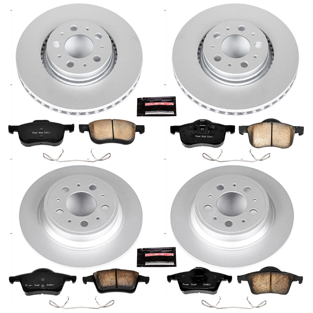 Power Stop 01-09 Volvo S60 Front & Rear Z23 Evolution Sport Coated Brake Kit