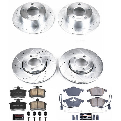 Power Stop 95-97 Audi A6 Front & Rear Z23 Evolution Sport Brake Kit