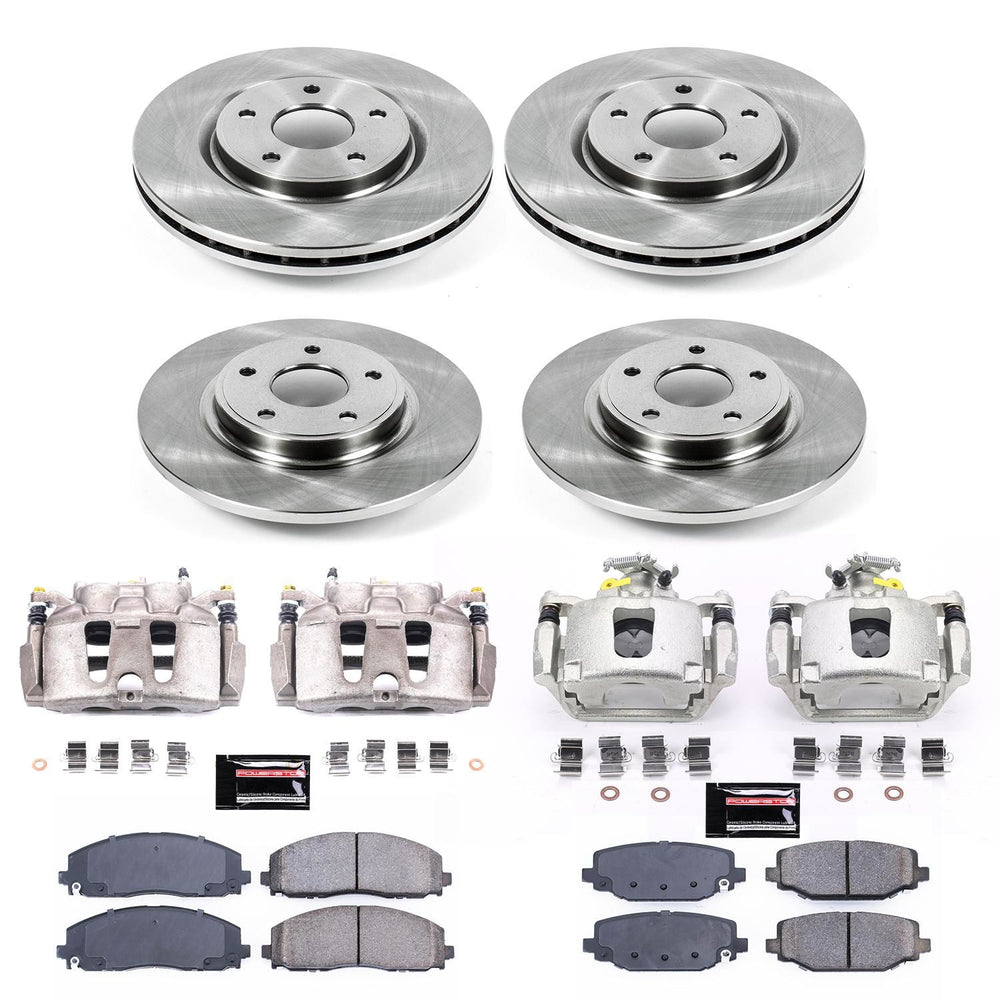 Power Stop 12-16 Chrysler Town and Country Autospecialty Kit w/ Calipers - Front and Rear