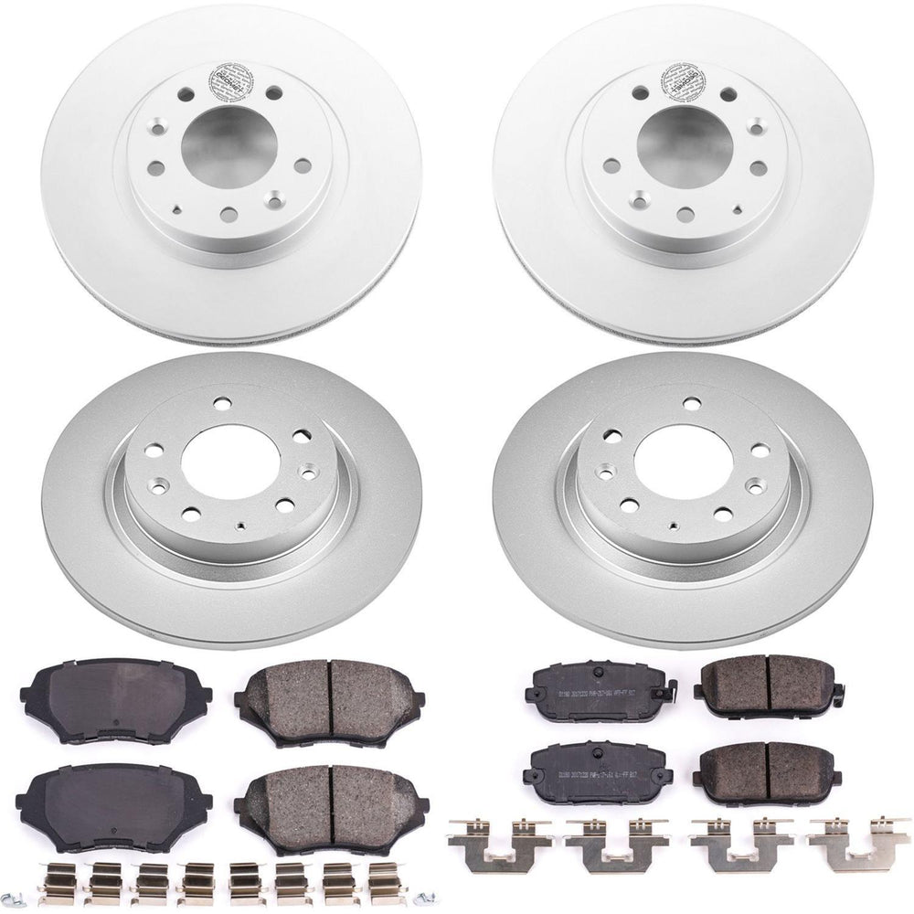 Power Stop 06-15 Mazda MX-5 Miata Front & Rear Z17 Evolution Geomet Coated Brake Kit