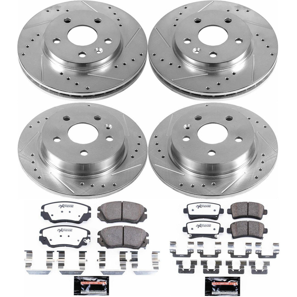Power Stop 12-16 Buick LaCrosse Front & Rear Z26 Street Warrior Brake Kit