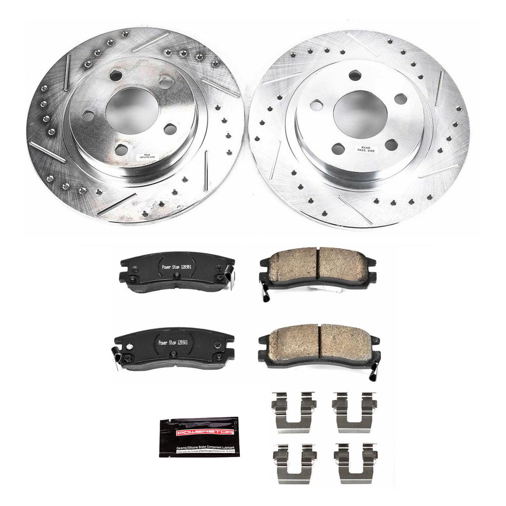 Power Stop 2005 Cadillac DeVille Front & Rear Z23 Evolution Sport Brake Kit