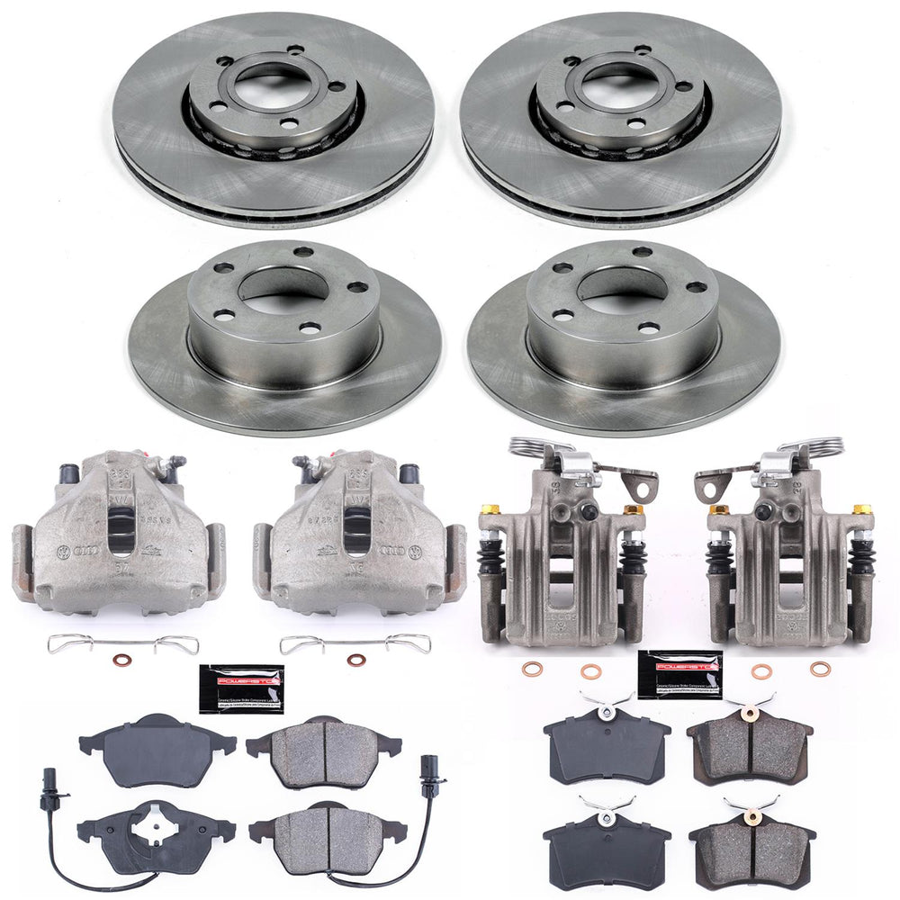 Power Stop 98-01 Audi A6 Front & Rear Autospecialty Brake Kit w/Calipers