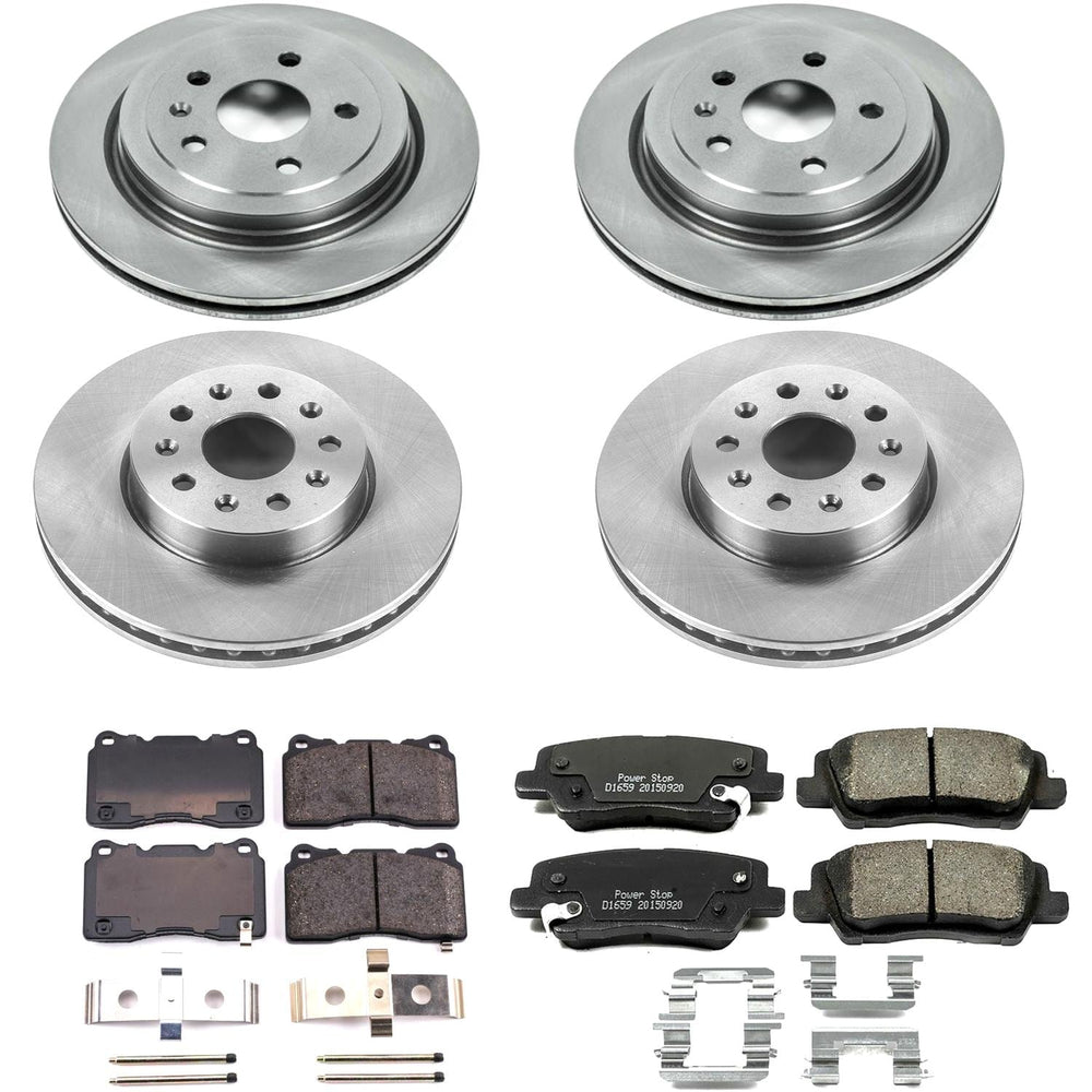 Power Stop 14-18 Cadillac CTS Front & Rear Autospecialty Brake Kit