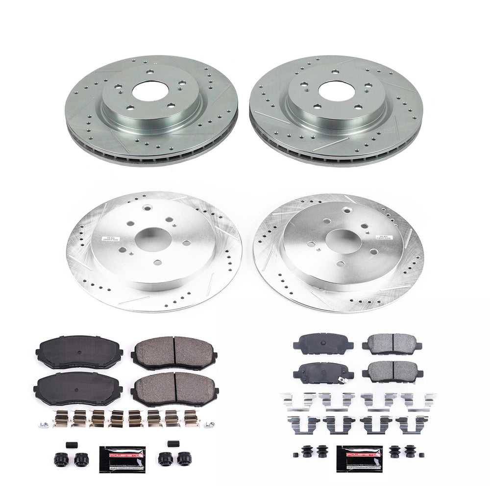 Power Stop 09-13 Suzuki Grand Vitara Front & Rear Z23 Evolution Sport Brake Kit