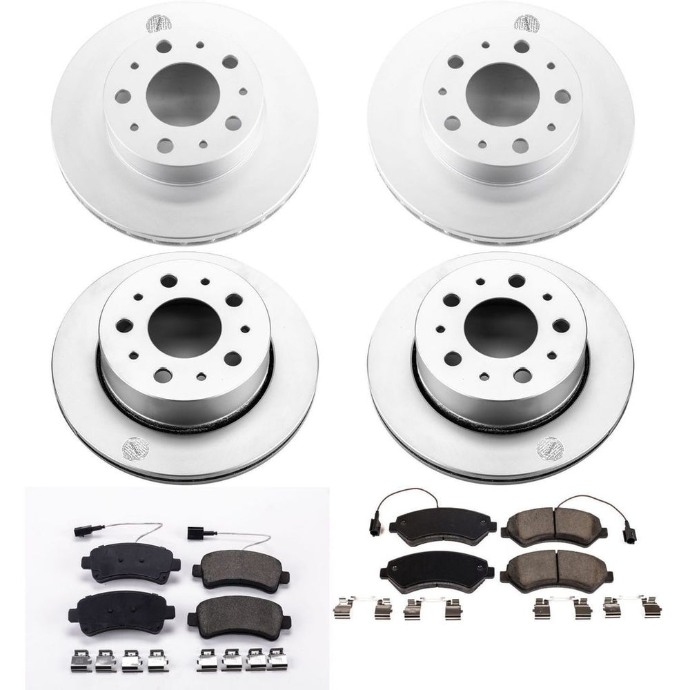 Power Stop 15-19 Ram ProMaster 1500 Front & Rear Z17 Evolution Geomet Coated Brake Kit