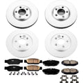 Power Stop 03-04 Jaguar S-Type Front & Rear Z17 Evolution Geomet Coated Brake Kit