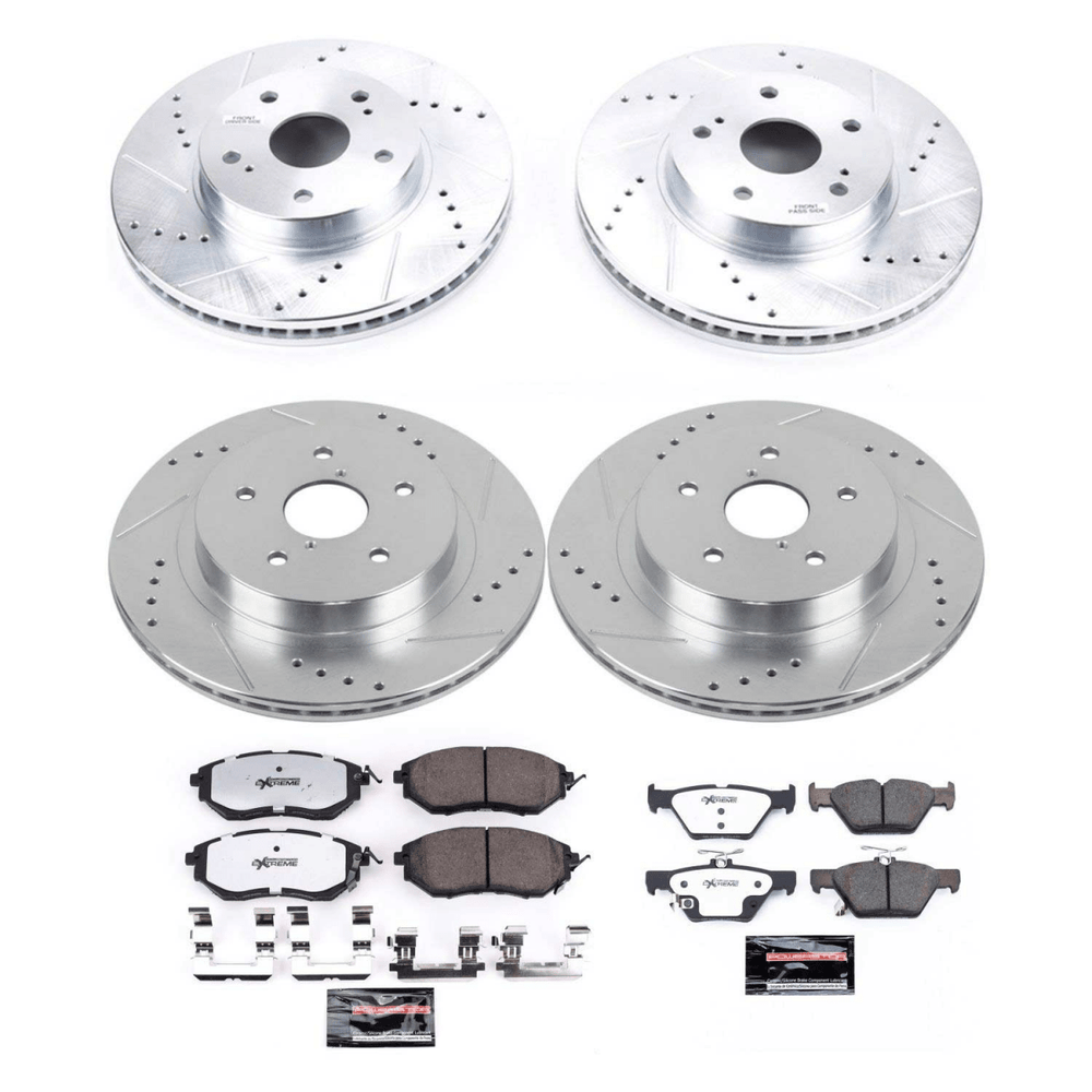 Power Stop 2015 Subaru Legacy Front & Rear Z26 Street Warrior Brake Kit