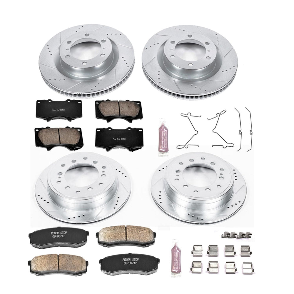 Power Stop 10-19 Lexus GX460 Front & Rear Z23 Evolution Sport Brake Kit