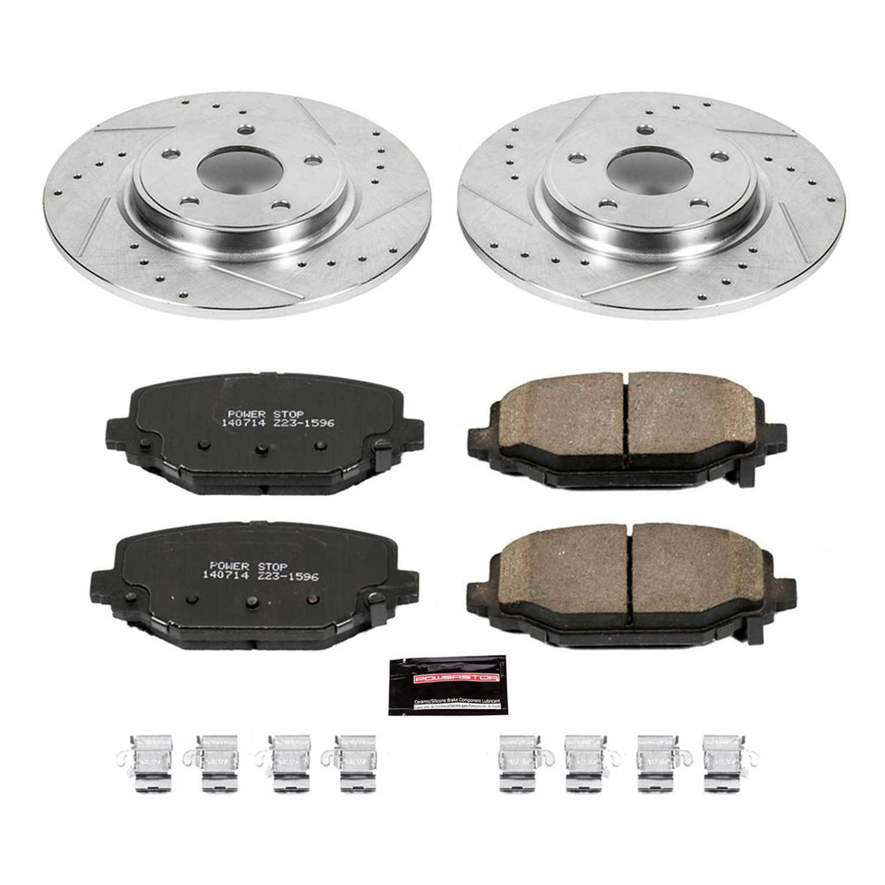 Power Stop 12-16 Chrysler Town & Country Front & Rear Z23 Evolution Sport Brake Kit
