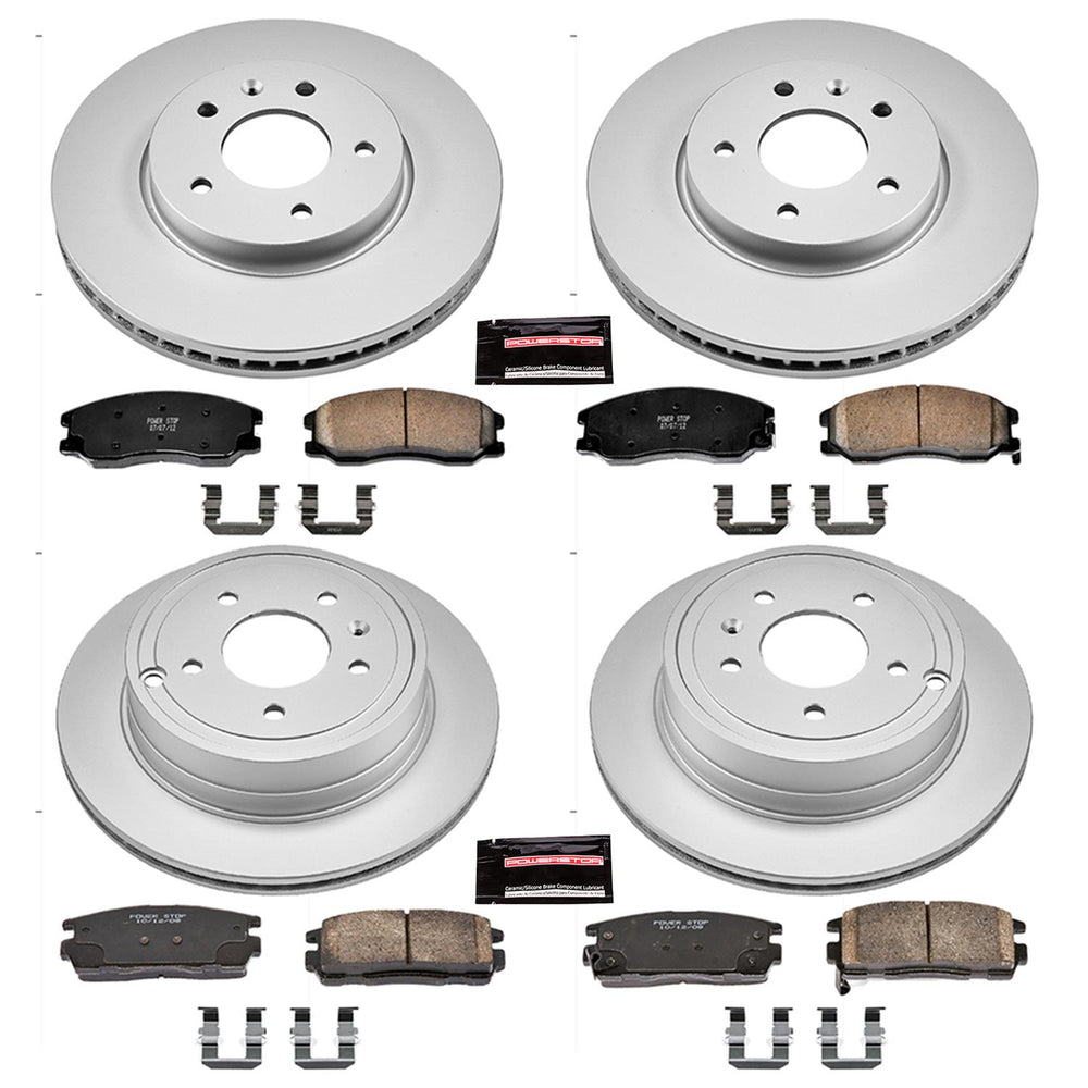 Power Stop 12-15 Chevrolet Captiva Sport Front & Rear Z17 Evolution Geomet Coated Brake Kit
