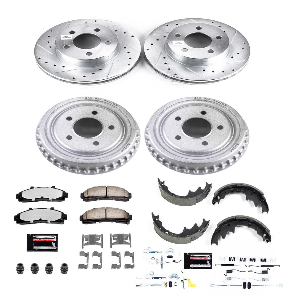 Power Stop 98-02 Ford Ranger Front & Rear Z36 Truck & Tow Brake Kit