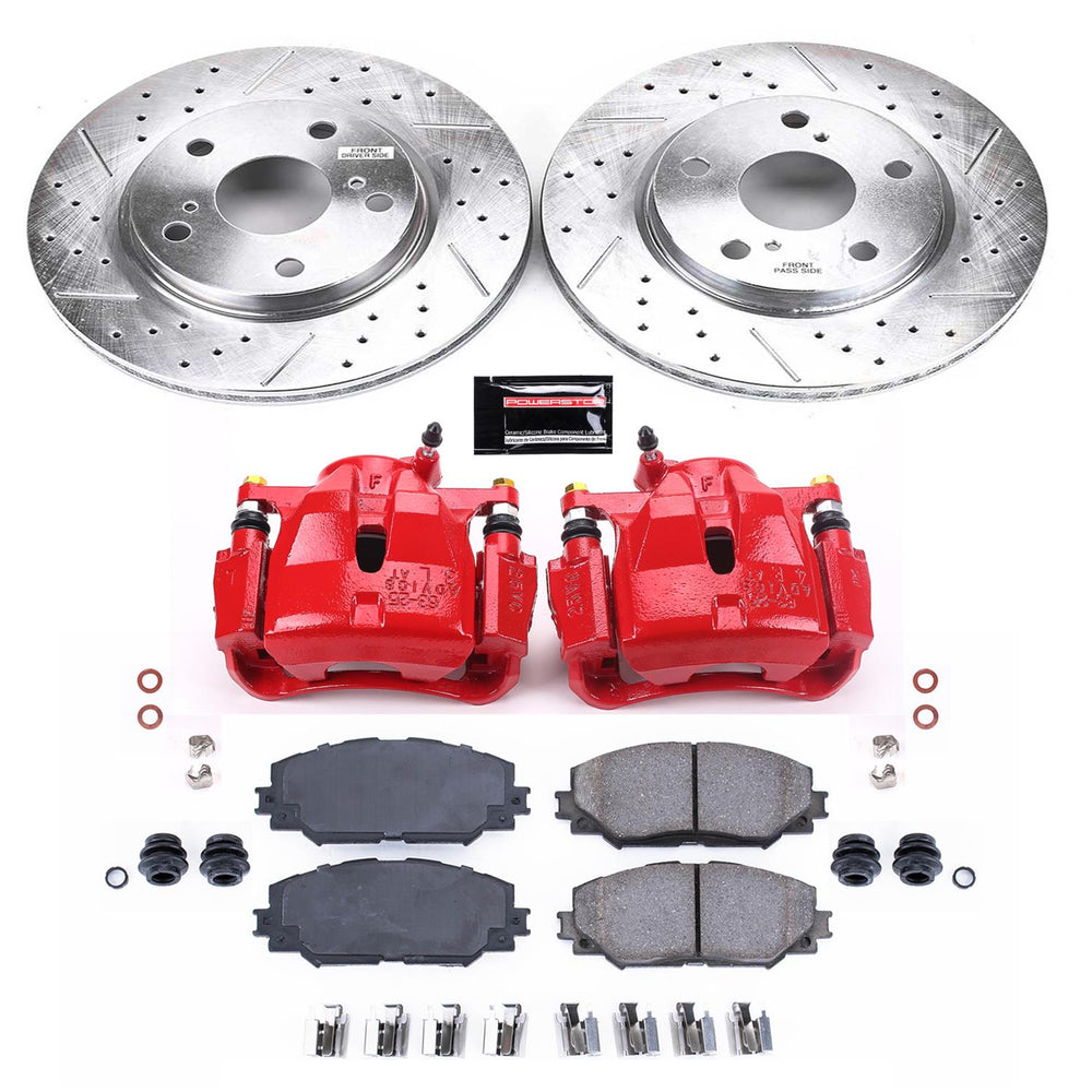 Power Stop 10-12 Lexus HS250h Front Z23 Evolution Sport Brake Kit w/Calipers