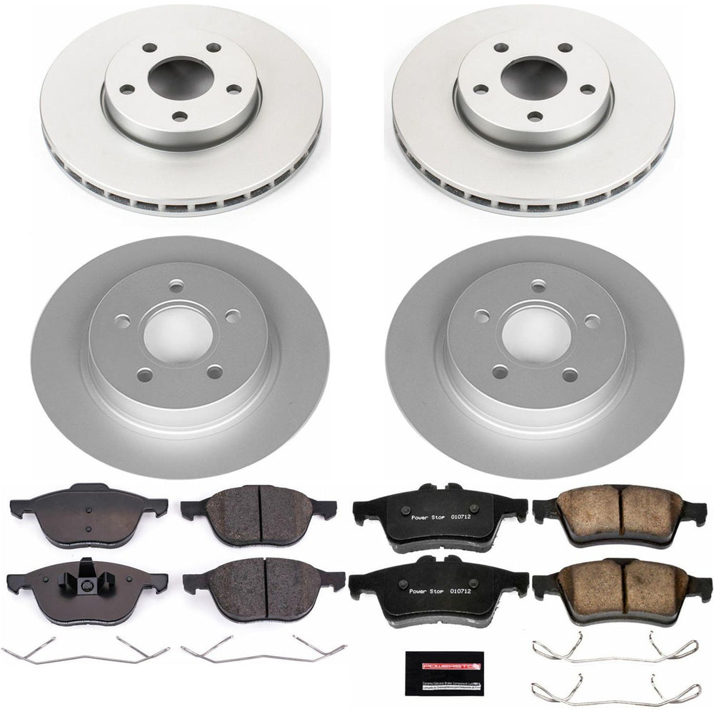 Power Stop 12-13 Volvo C30 Front & Rear Z23 Evolution Sport Coated Brake Kit