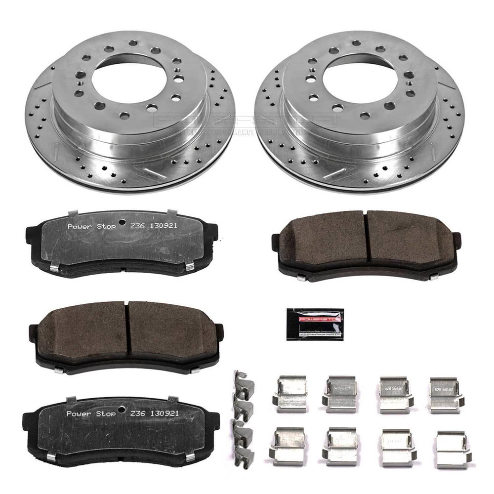 Power Stop 01-02 Toyota Sequoia Front & Rear Z36 Truck & Tow Brake Kit