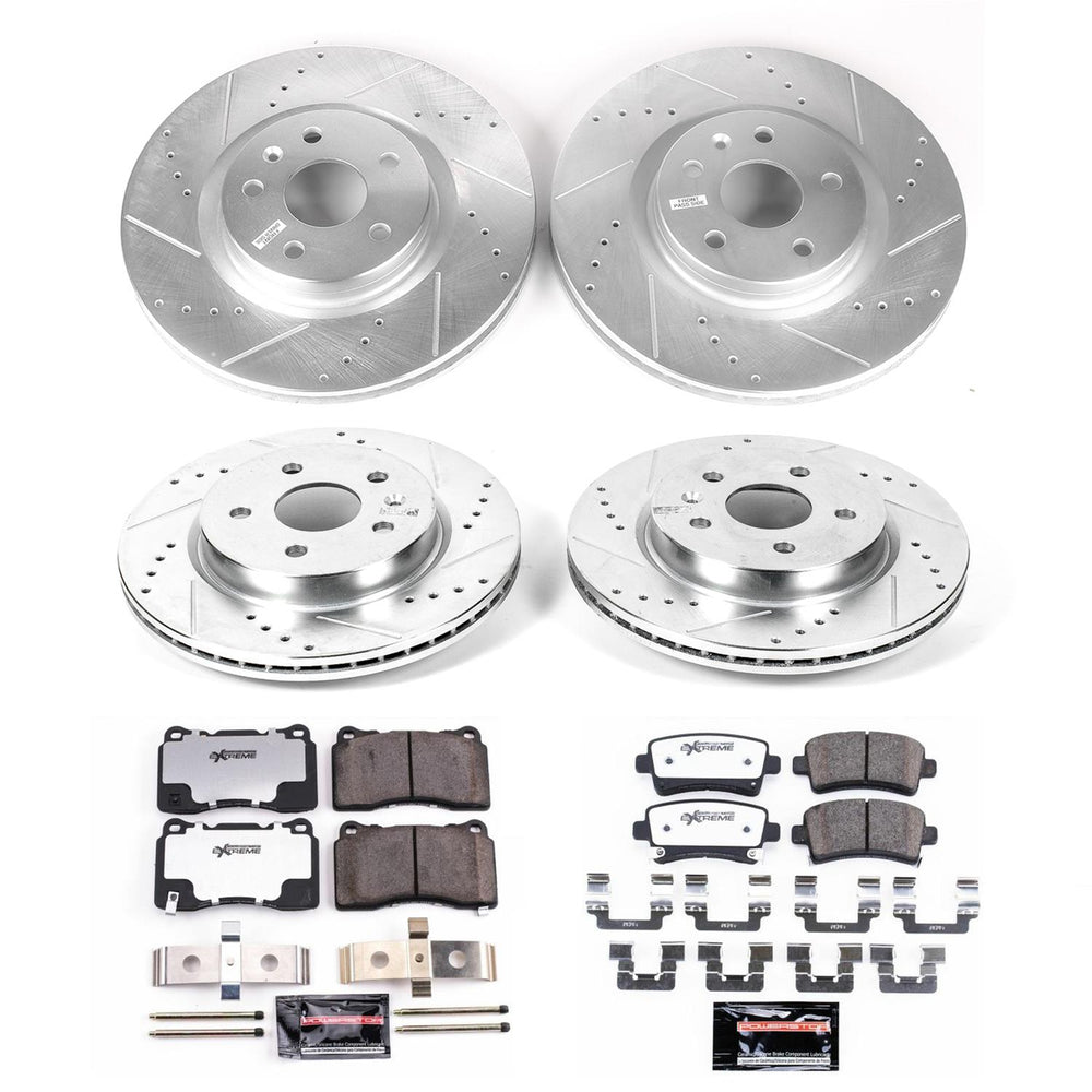 Power Stop 14-17 Buick Regal Front & Rear Z26 Street Warrior Brake Kit