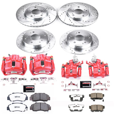 Power Stop 98-02 Honda Accord Front & Rear Z26 Street Warrior Brake Kit w/Calipers