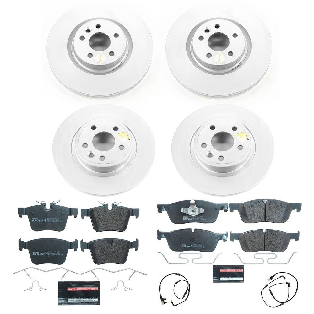 Power Stop 15-17 Land Rover Discovery Sport Front & Rear Euro-Stop Brake Kit
