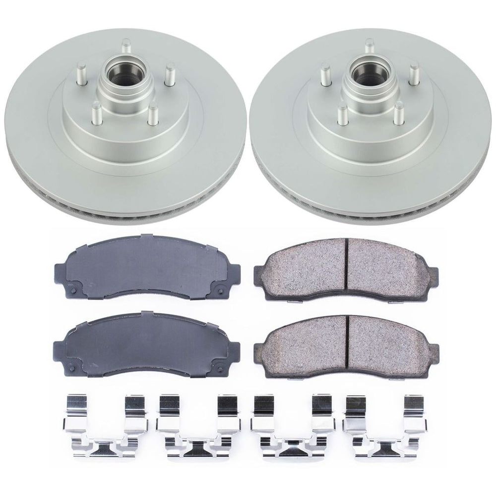 Power Stop 2003 Ford Explorer Sport Front & Rear Z17 Evolution Geomet Coated Brake Kit