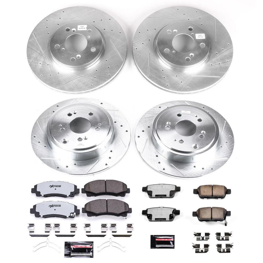 Power Stop 12-14 Honda Ridgeline Front & Rear Z36 Truck & Tow Brake Kit