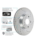 Power Stop 2010 Buick Allure Front Evolution Drilled & Slotted Rotors - Pair